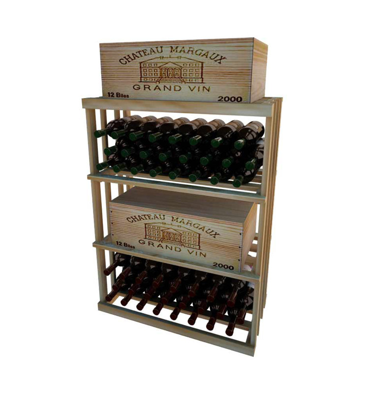 Wine Cellar 1 Column Rectangular 48 Bottle Floor Wine Rack Wayfair